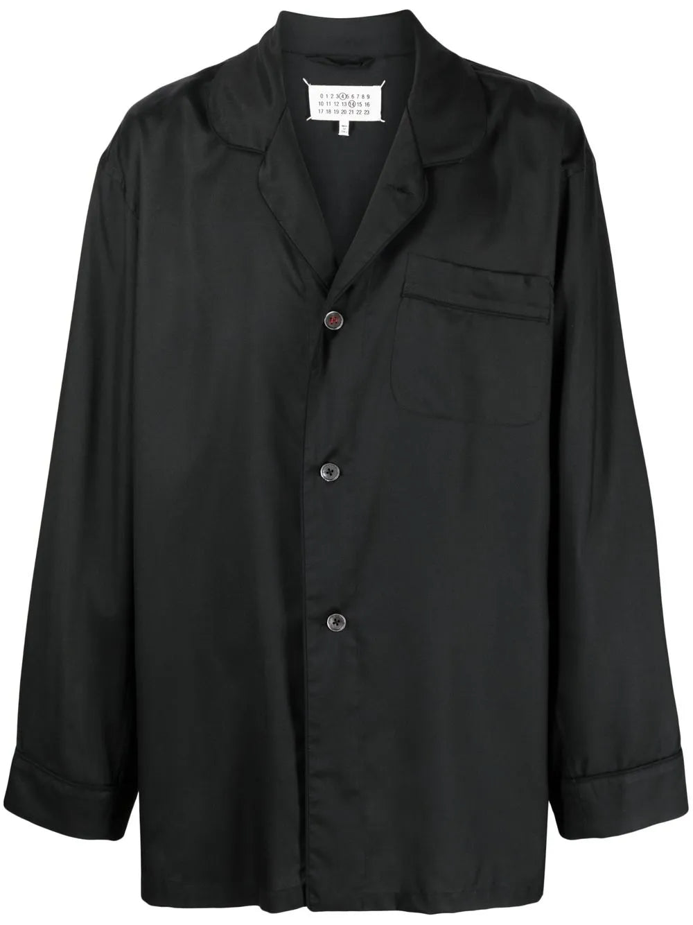 Long-Sleeve Silk Shirt