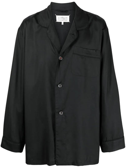 Long-Sleeve Silk Shirt