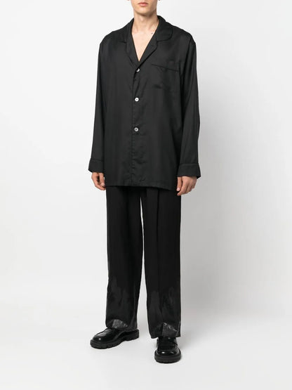 Long-Sleeve Silk Shirt