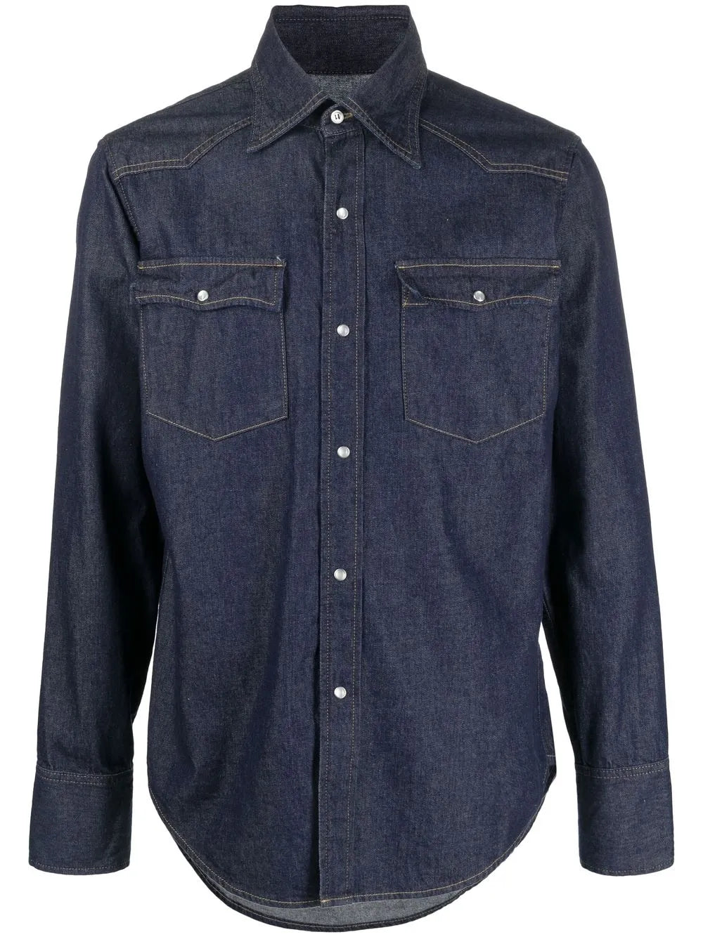 Chest-Pocket Denim Shirt