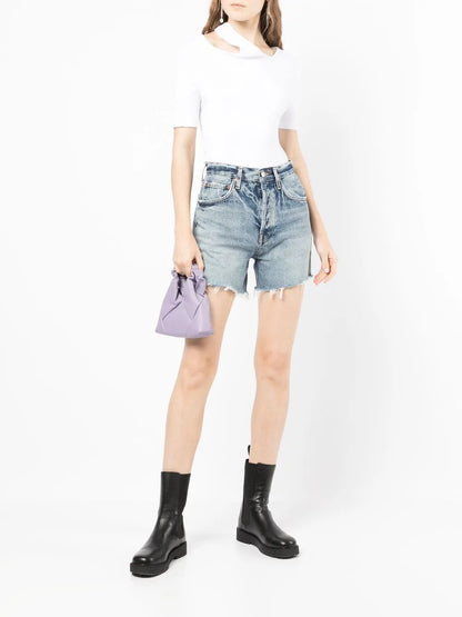 Riley Cut-Off Denim Shorts