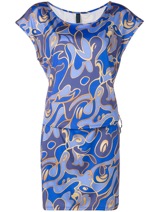 Graphic-Print Dress