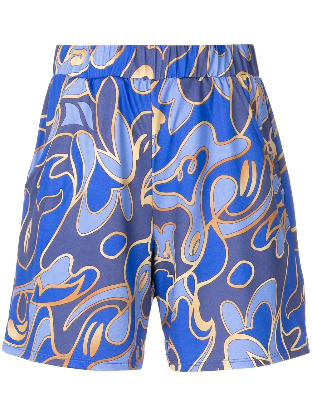Lara Abstract-Print Shorts