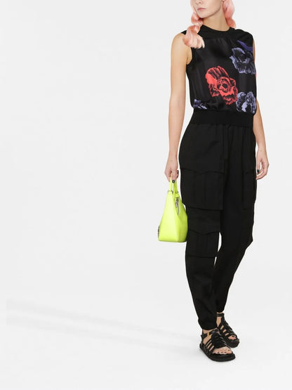 Floral-Print Sleeveless Top