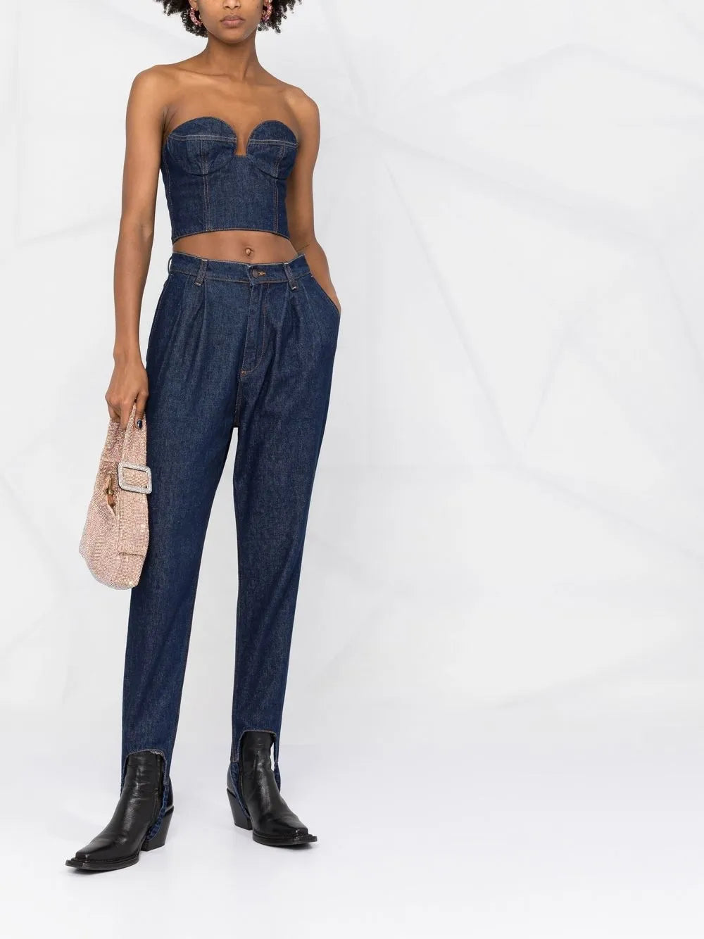 Denim Corset Top