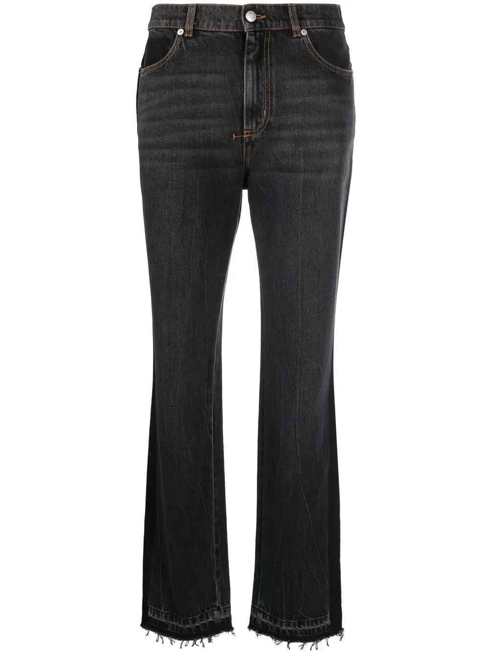 High-Waist Bootcut Jeans