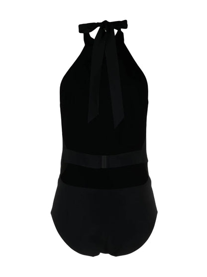 Halterneck Fitted Swimsuit