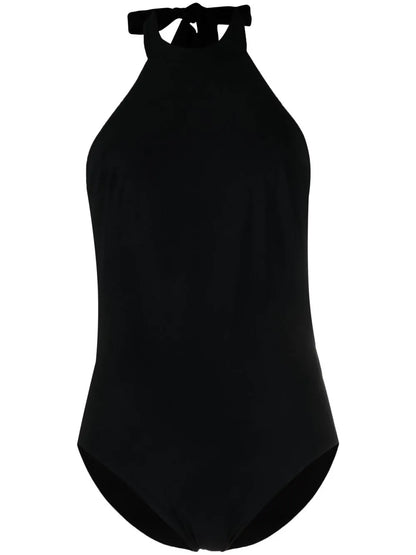 Halterneck Fitted Swimsuit