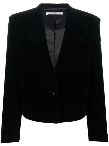 Single-Breasted Cropped Blazer
