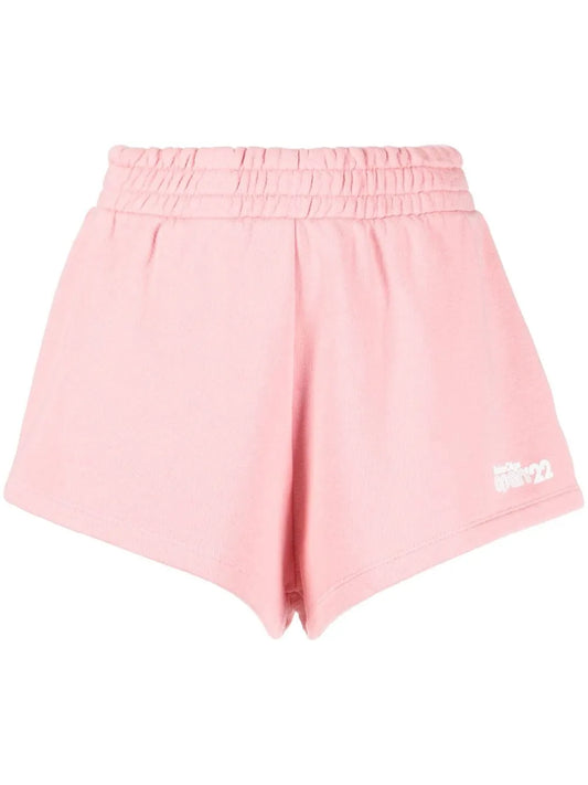 Logo-Print Cotton Shorts