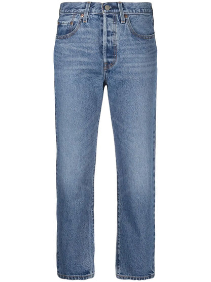 501® Cropped Straight-Leg Jeans