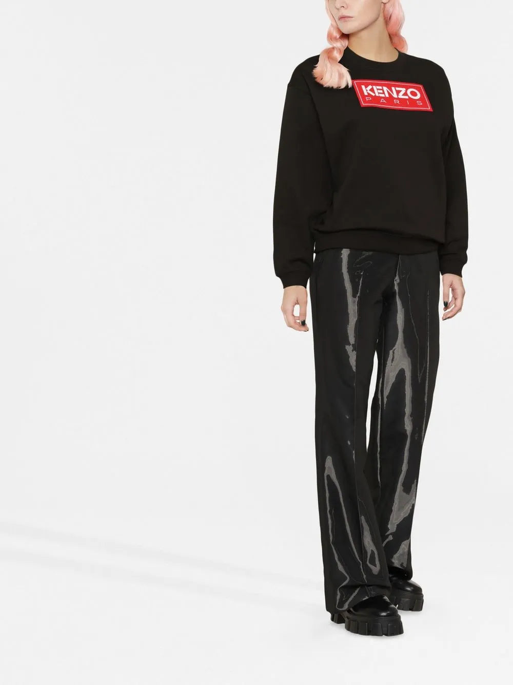 Logo Patch Crew-Neck Sweatshirt