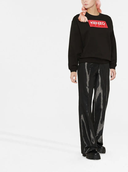 Logo Patch Crew-Neck Sweatshirt