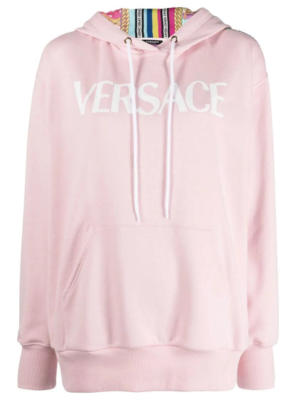 Panelled Print Hooded Sweatshirt