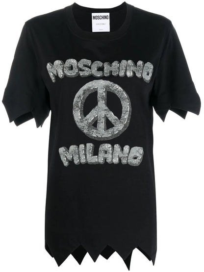 Logo-Print Detail T-Shirt