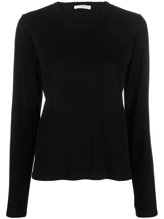 Round-Neck Long-Sleeved T-Shirt