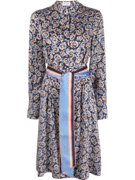 Graphic-Print Day Dress