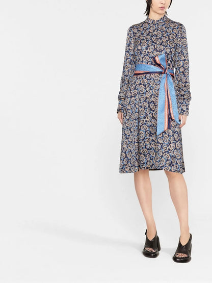 Graphic-Print Day Dress