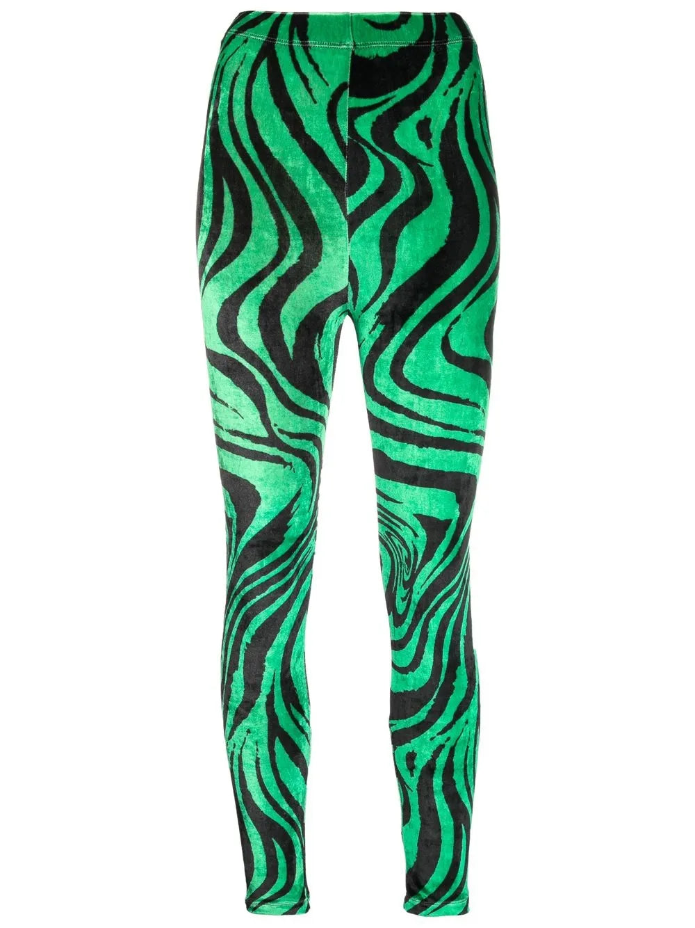 Zebra-Print Elasticated-Waist Leggings