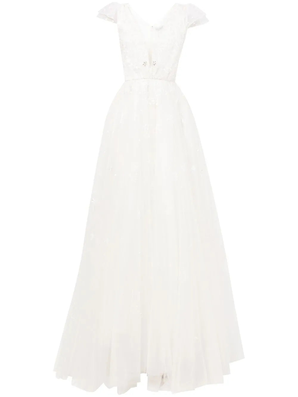 Charm Sequin-Embellished Tulle Gown