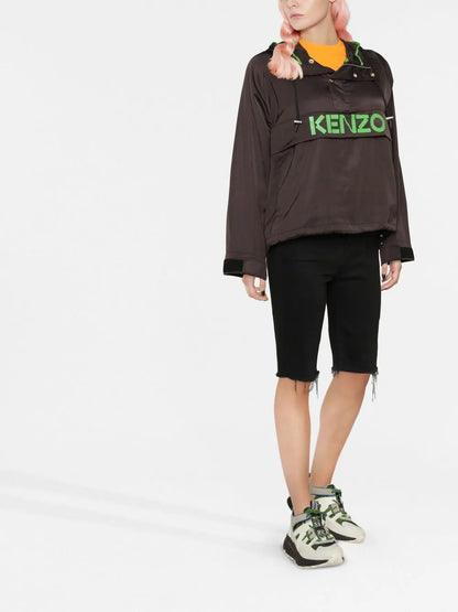 Logo-Print Hooded Jacket