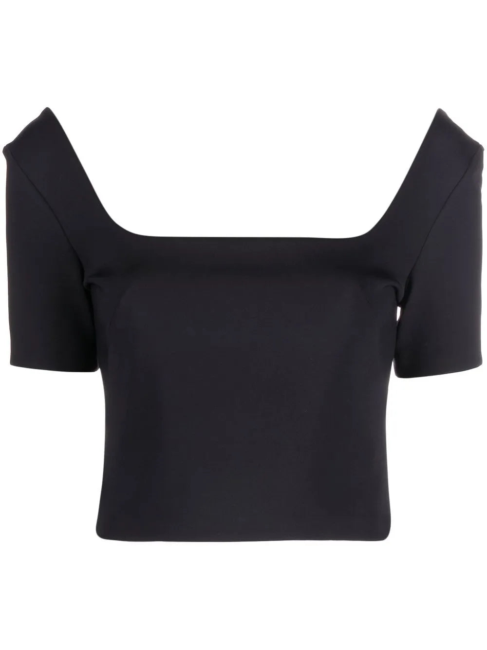 Square-Neck Short-Sleeve Top