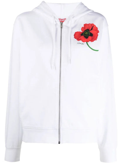 Boke Flower Zip-Up Hoodie
