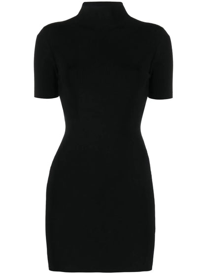 Open-Back Knitted Minidress
