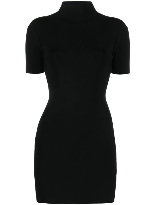 Open-Back Knitted Minidress