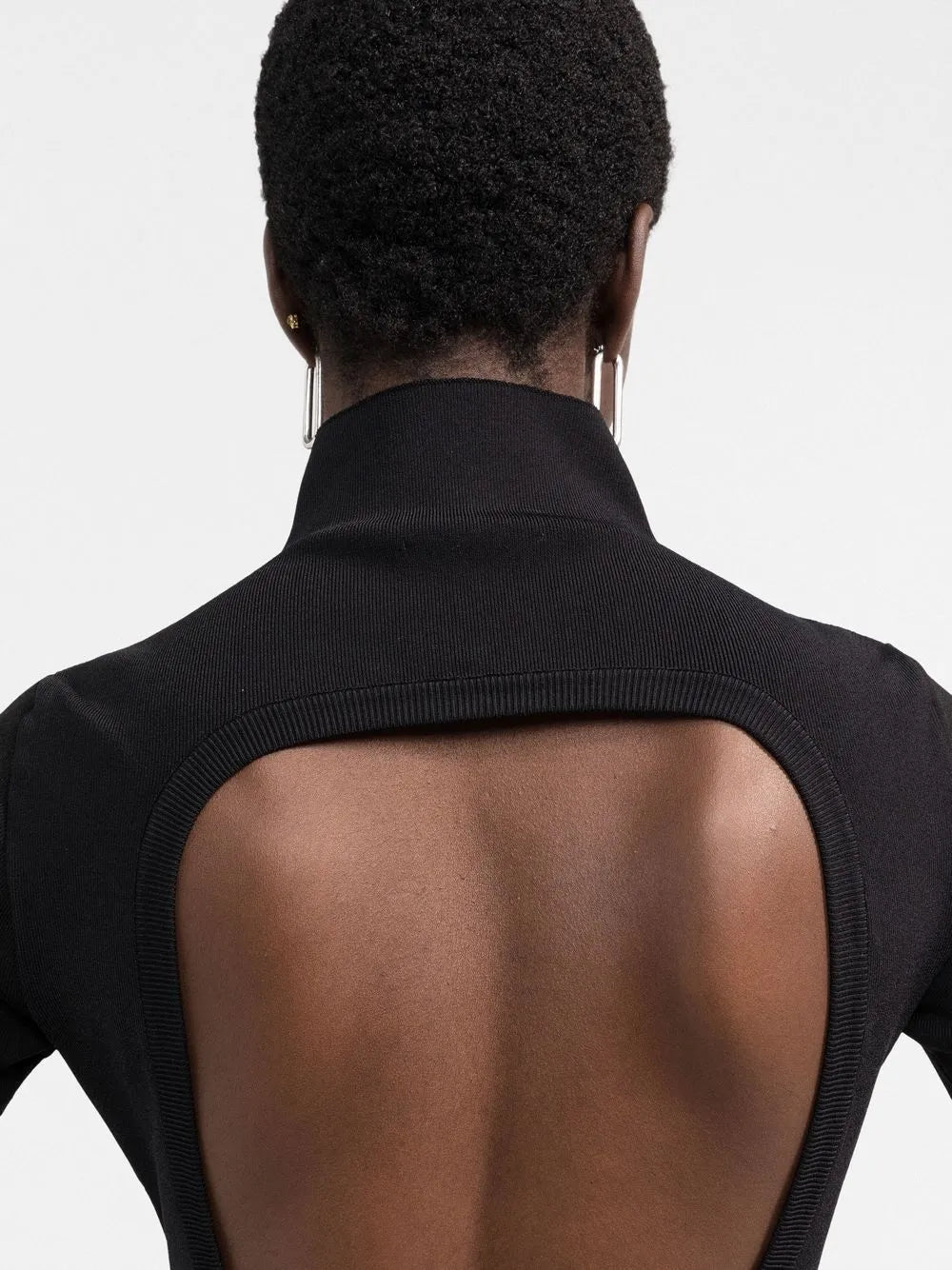 Open-Back Knitted Minidress