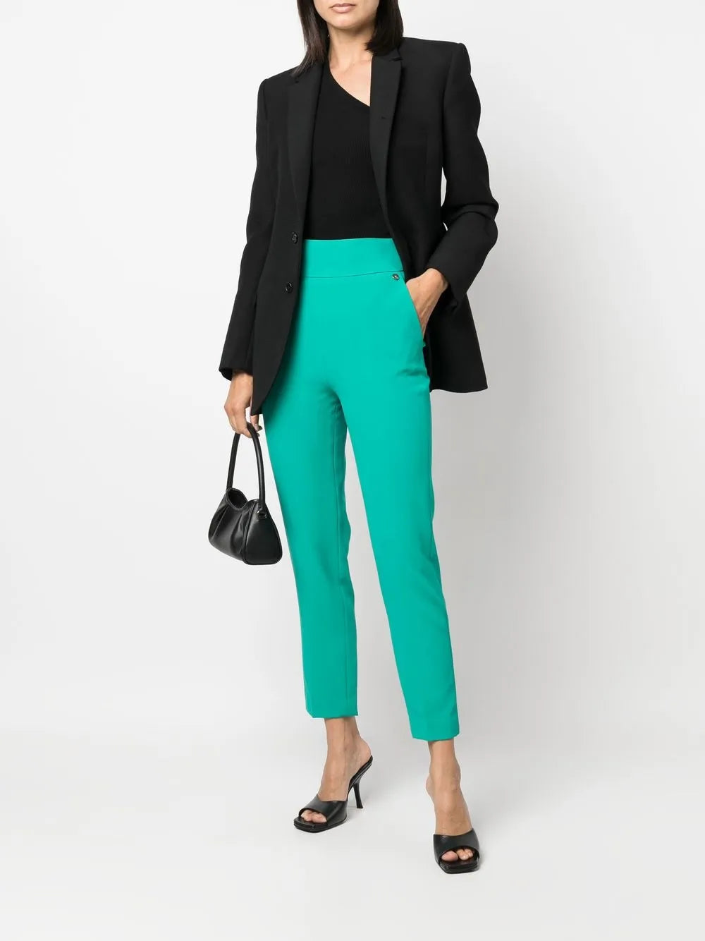 Cropped Tailored Trousers