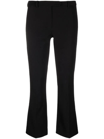 Mid-Rise Kick Flare Trousers