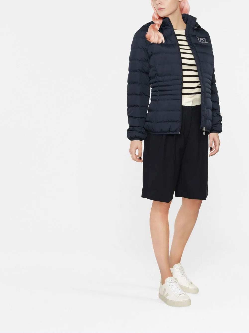 Logo-Print Padded Jacket