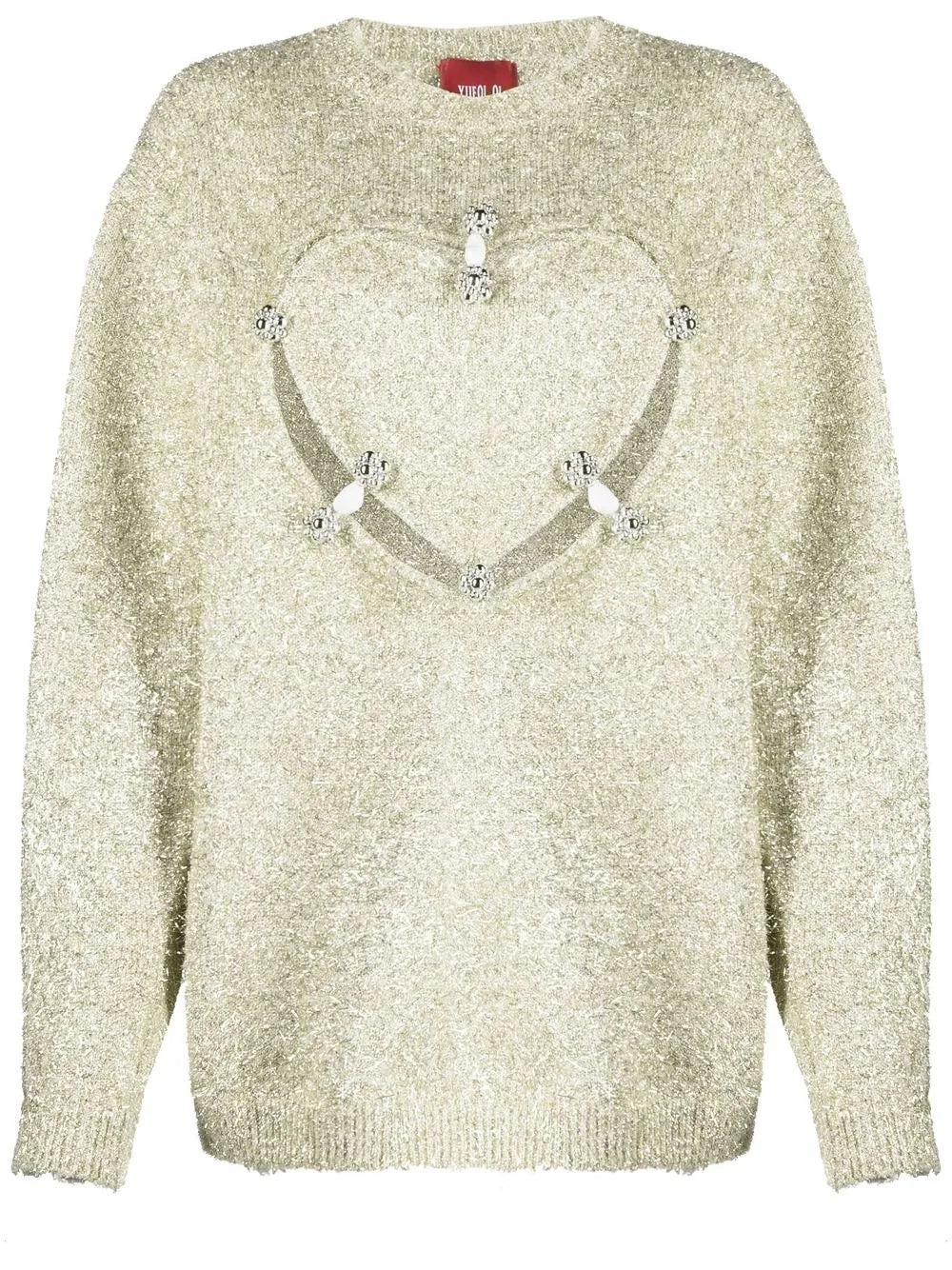 Heart-Motif Knitted Jumper
