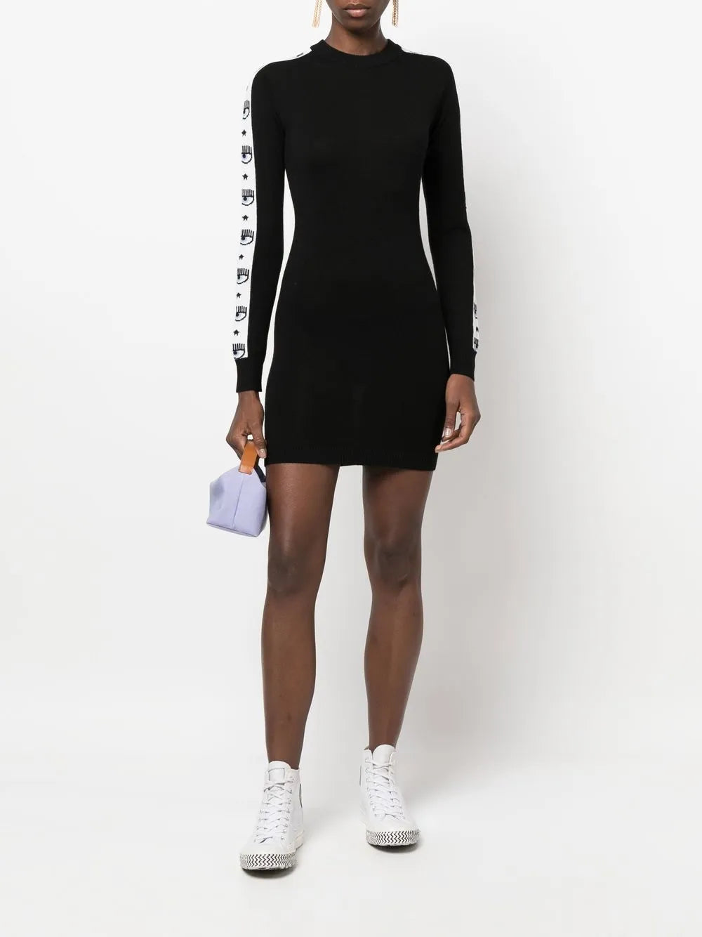 Logo-Tape Detail Dress
