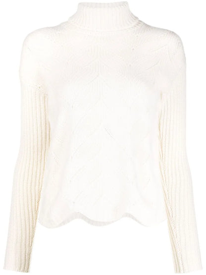 Pointelle-Knit Jumper