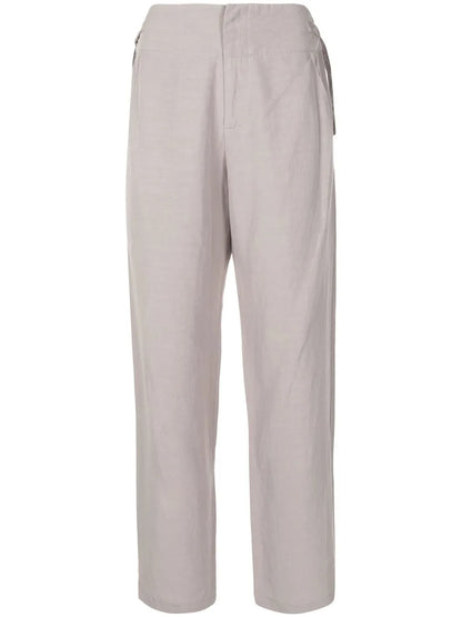 High-Waisted Straight-Leg Trousers