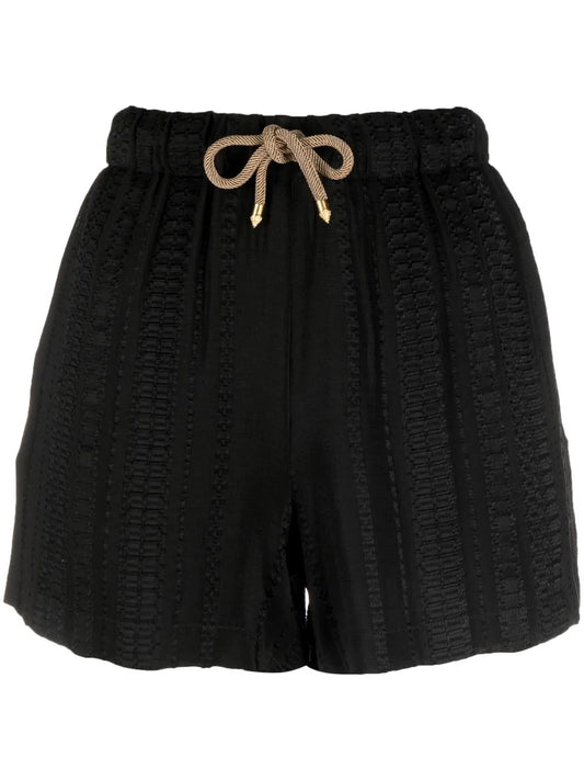 Patterned Jacquard Shorts
