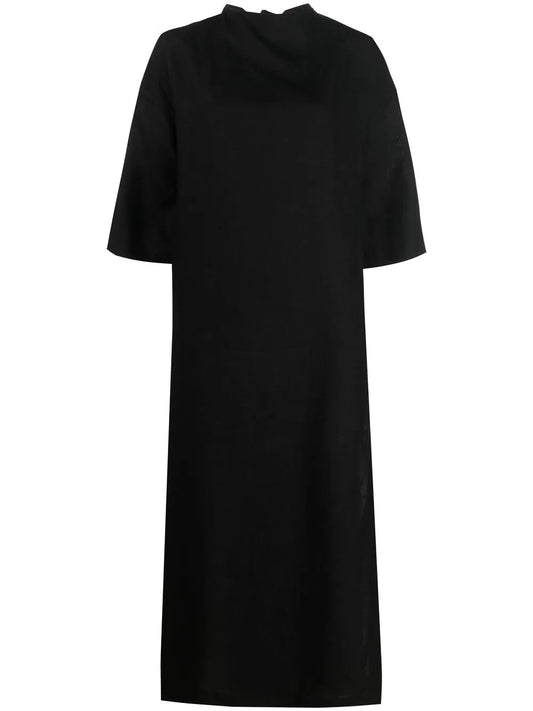 Triiris Geometric-Embroidered Linen Dress
