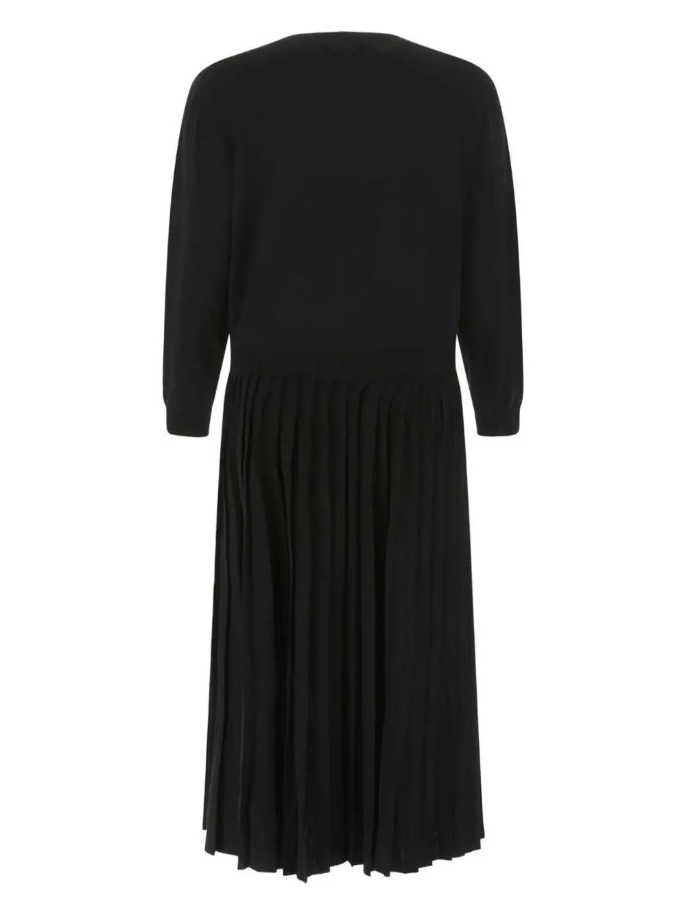 V-Neck Pleated Dress