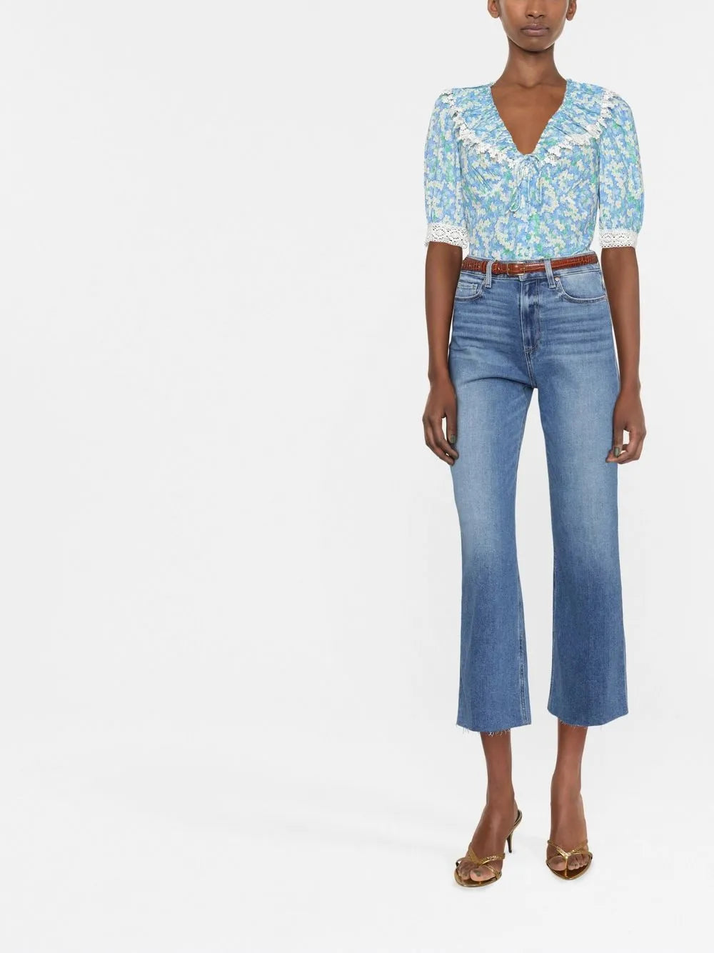 Anessa Cropped Wide-Leg Jeans