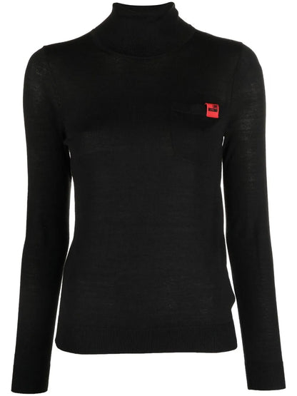 Logo-Patch High Neck Jumper