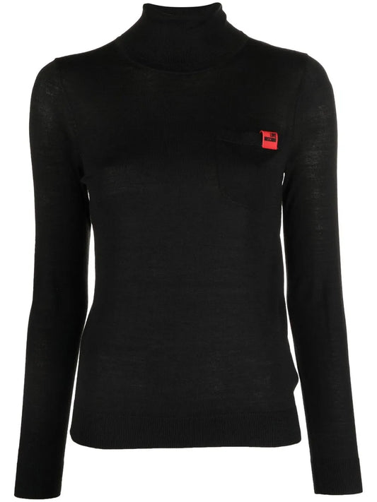 Logo-Patch High Neck Jumper