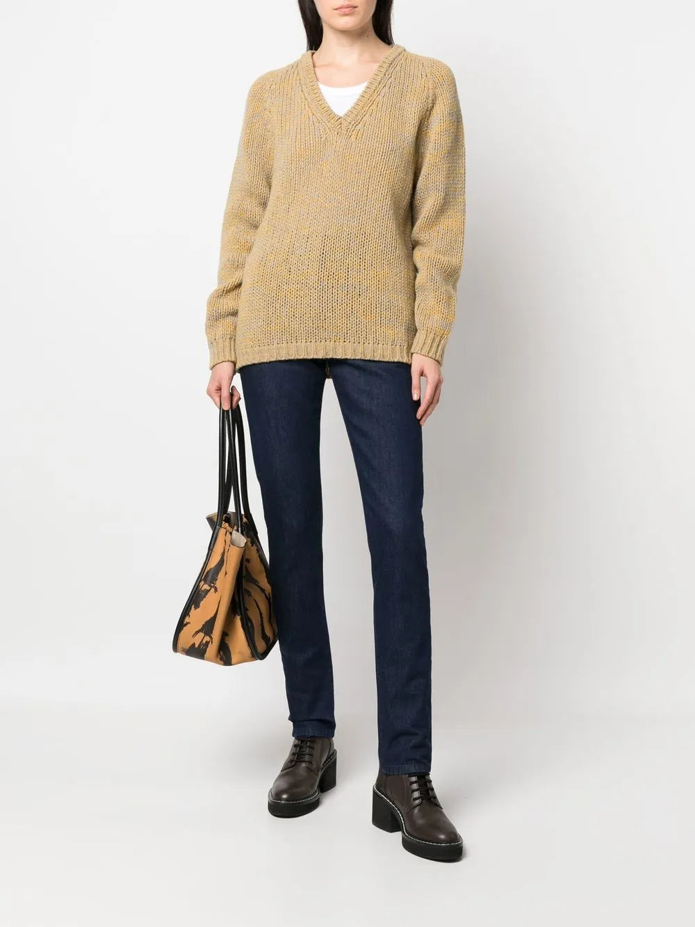 Virgin Wool V-Neck Jumper