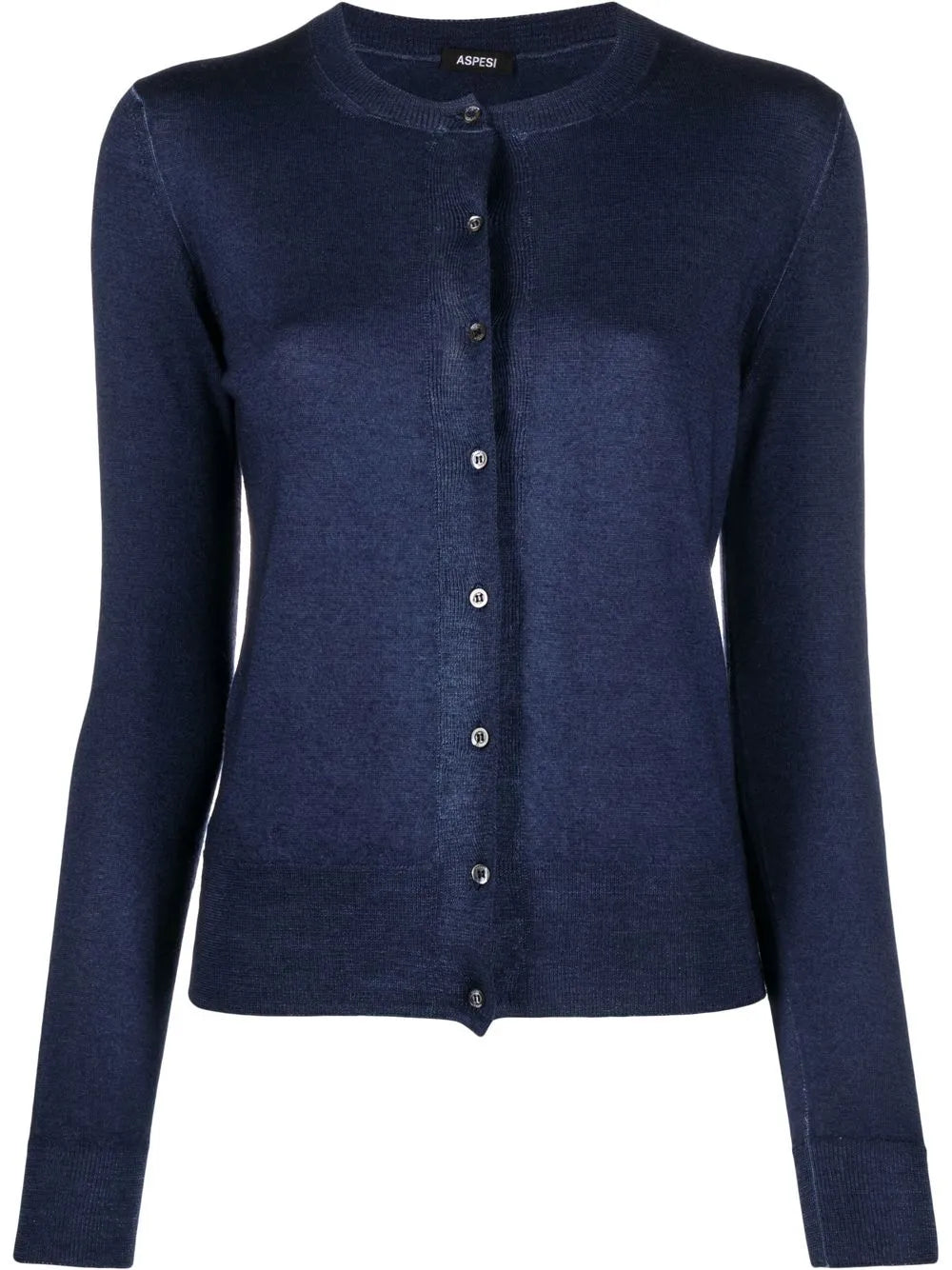 Fine-Knit Wool Cardigan