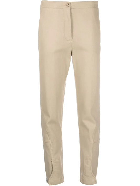High-Waisted Wool Trousers