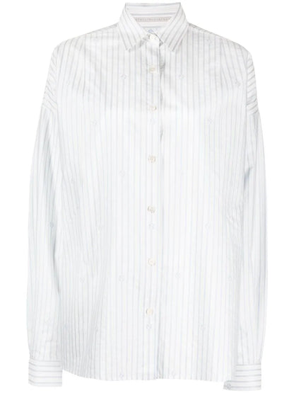 Stripe-Print Long-Sleeved Shirt