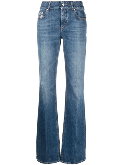 High-Rise Straight-Leg Jeans