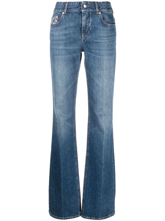 High-Rise Straight-Leg Jeans