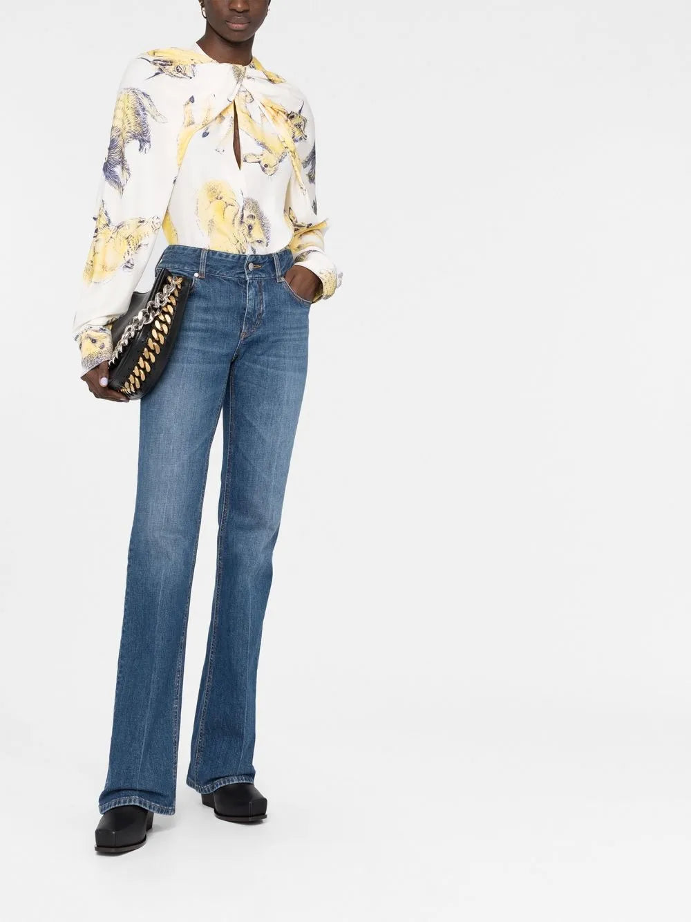 High-Rise Straight-Leg Jeans